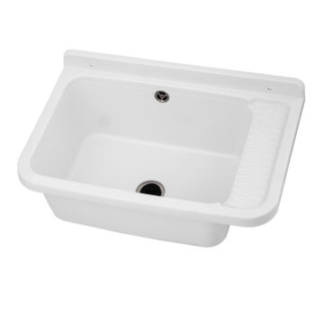 Celia fali kézmosó, szifonnal, fehér