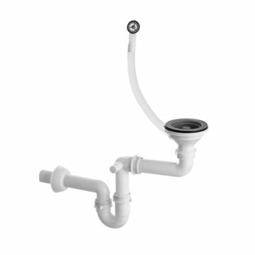Lavre mosogató szifon 1 medencés mosogatóhoz manuális szürke színben.