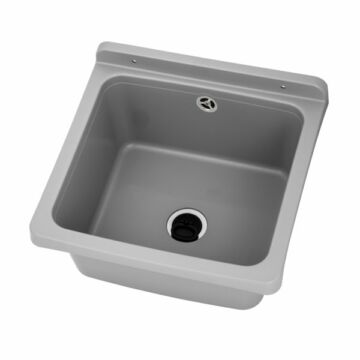 Riva fali kézmosó, szifonnal, szürke