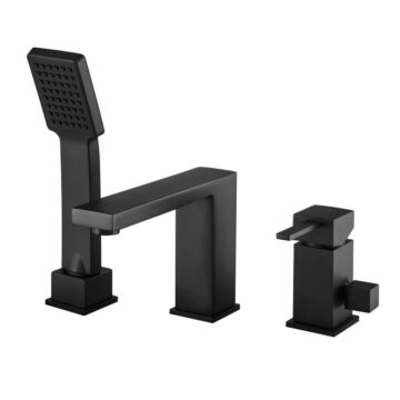 Cuadro kádtöltő csaptelep szett fekete