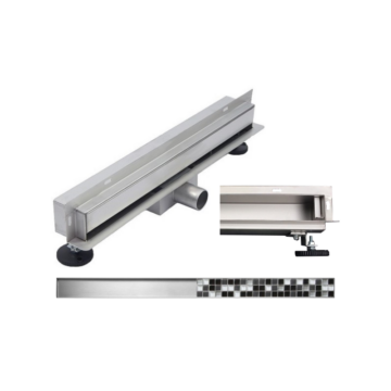 Mexen Flat wall süllyesztett oldalfali zuhanylefolyó króm