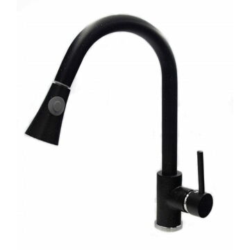 Taru konyhai csaptelep fekete-szemcsés