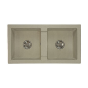 Borys kétmedencés gránit mosogató szifonnal bézs Borys kétmedencés gránit mosogató szifonnal bézs