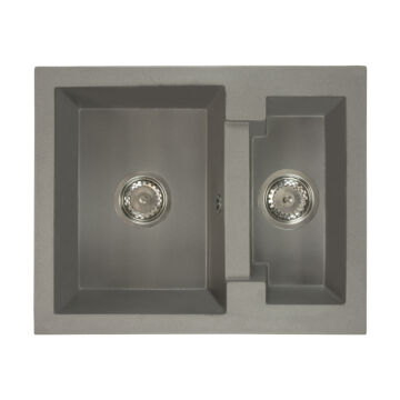 Yogi gyümölcsmosós gránit mosogató szifonnal szürke