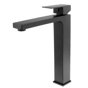 Cube magasított fürdőszobai mosdó csaptelep fekete