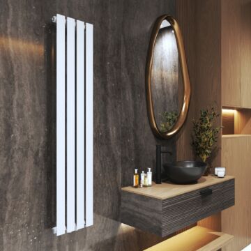 Design vertical radiátor 29,6cm x 140cm, fehér
