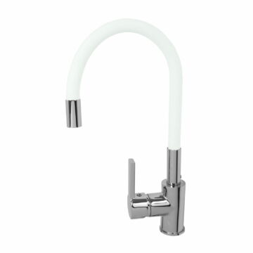 Flex konyhai csaptelep fehér-króm