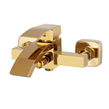 Kaskada fürdőszobai kádtöltő csaptelep arany