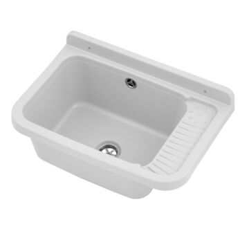 Gradia fali kézmosó, szifonnal, fehér