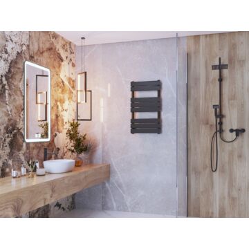 Design classic törölközőszárító radiátor 45cm x 80cm, fekete Design classic törölközőszárító radiátor 45cm x 80cm, fekete