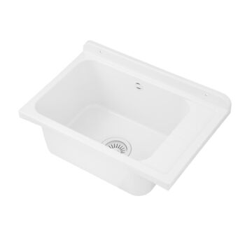 Selva fali kézmosó, szifonnal, fehér