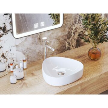 Gamma Vaso mosdókagyló, aszimmetrikus ovális, beépíthető