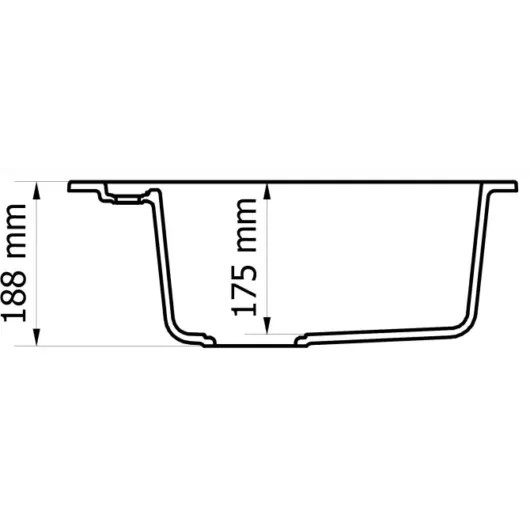 Malibu 10 kerek gránit mosogató, szifonnal csokoládé barna