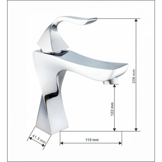 Mexen Estrella fürdőszobai csaptelep króm, műszaki