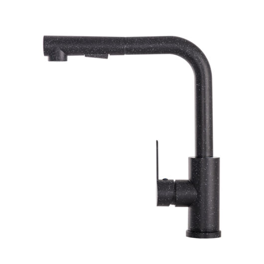 Side 2 konyhai csaptelep fekete-szemcsés