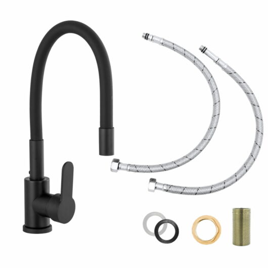 Flex 2 konyhai csaptelep fekete