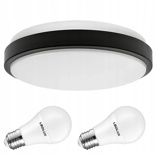 LEDLUX LX-924-2 mennyezeti, oldalfali lámpa, 2xE27, fekete