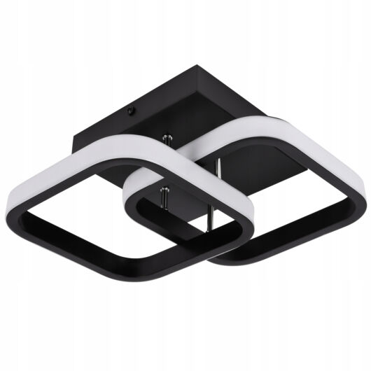LEDLUX LX-936 mennyezeti, oldalfali lámpa, 22W, fekete