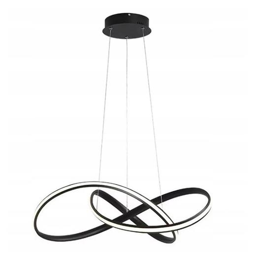 LEDLUX LX-917 függesztett mennyezeti lámpa, 44W, fekete