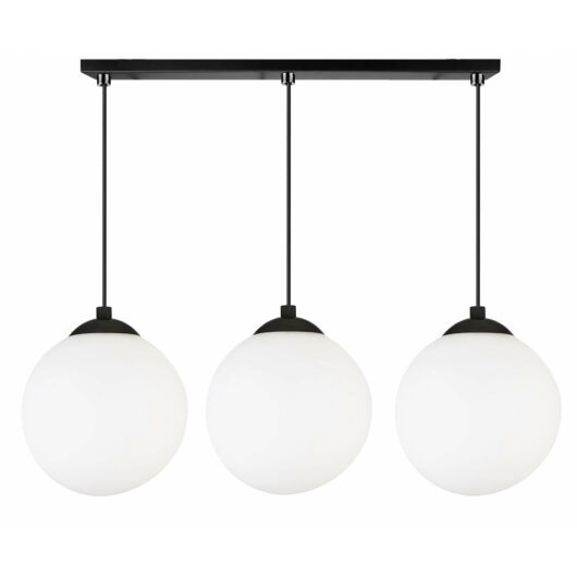 LEDLUX LX-1286 függesztett mennyezeti lámpa,3xE27, fekete