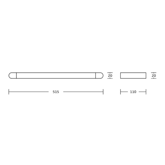 Mexen ADOX fali üvegpolc króm