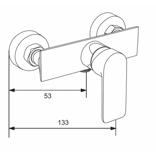 Alexa csaptelep zuhanyhoz króm