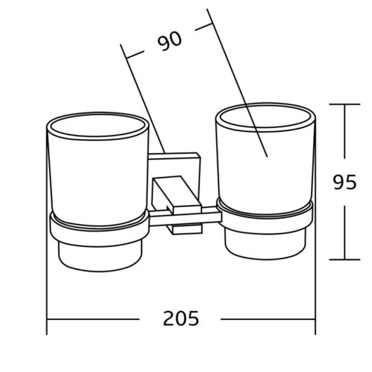 Vane fali fogkefetartó arany dupla