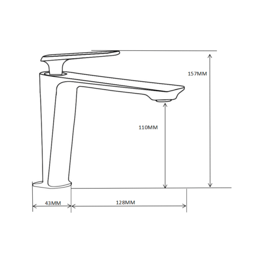 Mexen Ares fürdőszobai csaptelep arany, műszaki
