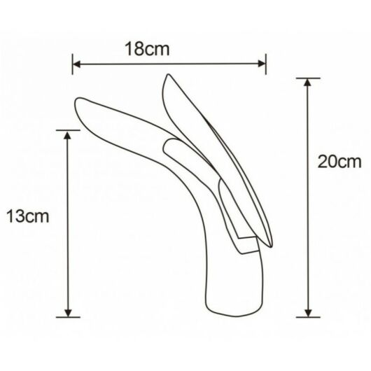 Mexen Foja fürdőszobai csaptelep króm, műszaki