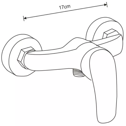 Mexen Fabia csaptelep zuhanyhoz króm