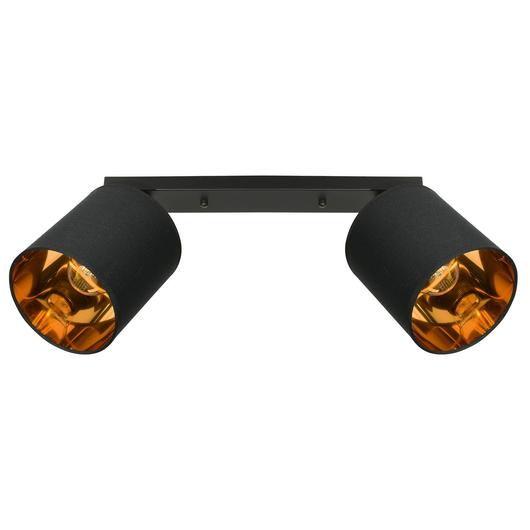 LEDLUX LX-1279 függesztett mennyezeti lámpa,2xE27, fekete-arany