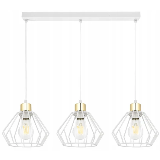 LEDLUX LX-1346 függesztett mennyezeti lámpa,3xE27, fehér-arany