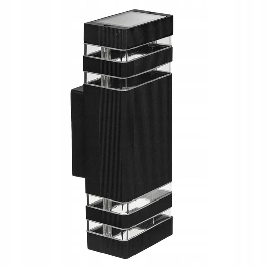 LEDLUX LX-9112-3 kültéri homlokzati lámpa,2xGU10, fekete