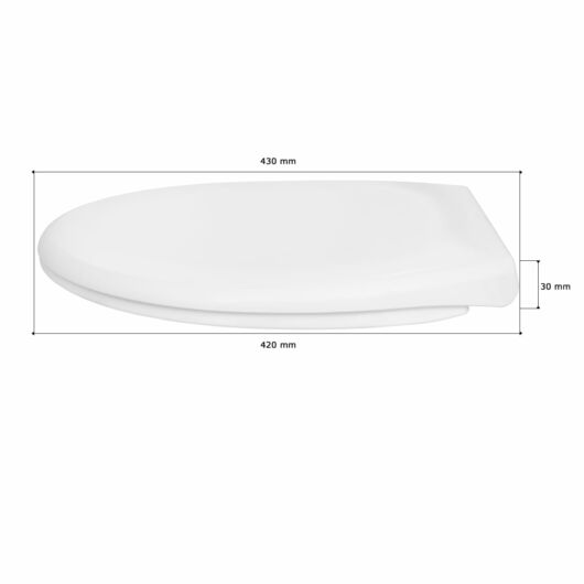 D7 lassú záródású lecsapódásgátló WC ülőke fehér