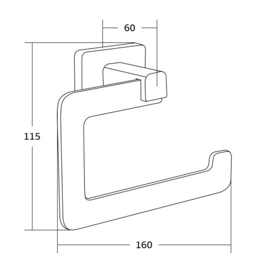 Mexen Asis wc papír tartó