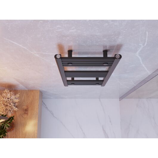 Törölközőszárító radiátor, Basic 40cm x 80cm, fekete