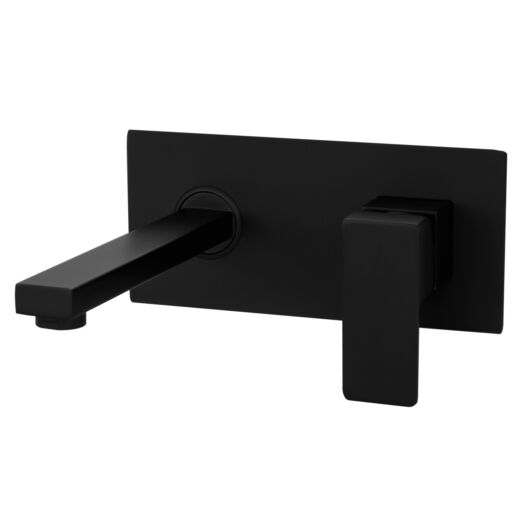 Cube falra szerelhető fürdőszoba mosdó csaptelep fekete