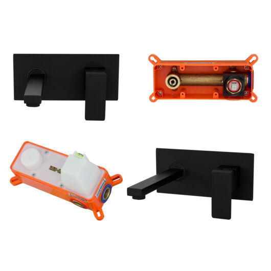 Cube falra szerelhető fürdőszoba mosdó csaptelep 