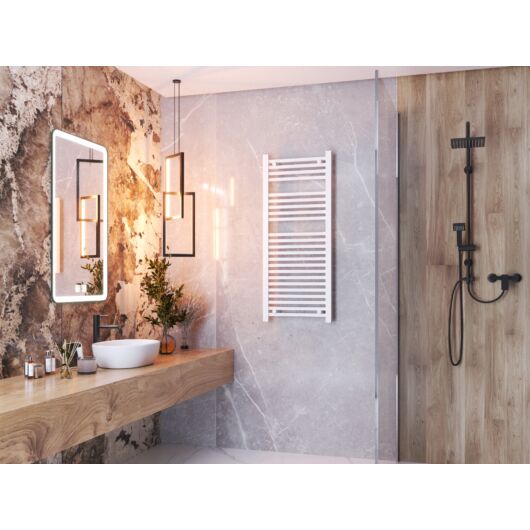 Törölközőszárító radiátor, szögletes, Proper 50cm x 120cm, fehér