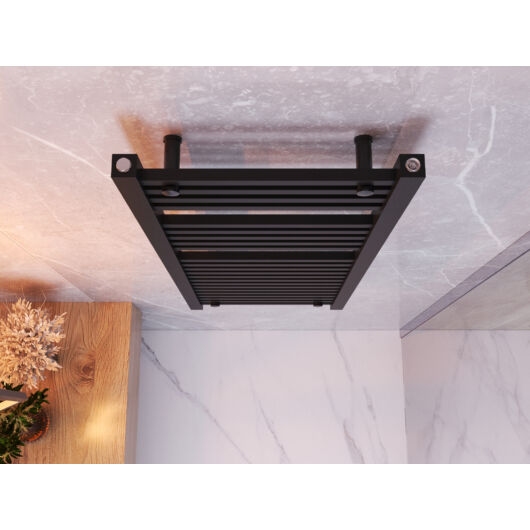 Törölközőszárító radiátor, szögletes, Proper 50cm x 120cm, fekete