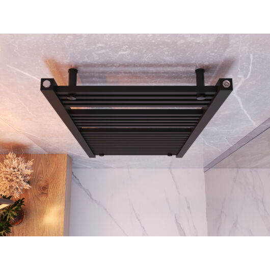 Törölközőszárító radiátor, szögletes, Proper 60cm x 120cm, fekete