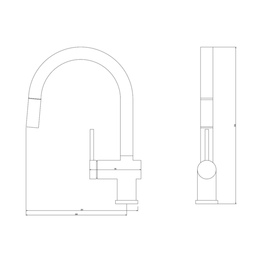 Ana konyhai csaptelep gun grey