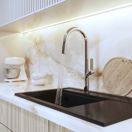 Awra konyhai csaptelep króm