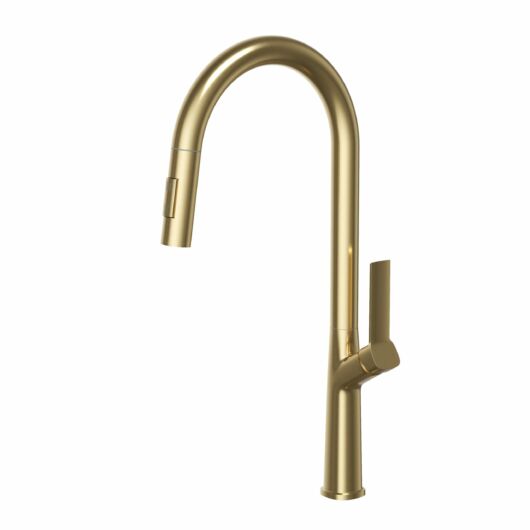 Awra konyhai csaptelep szálcsiszolt arany