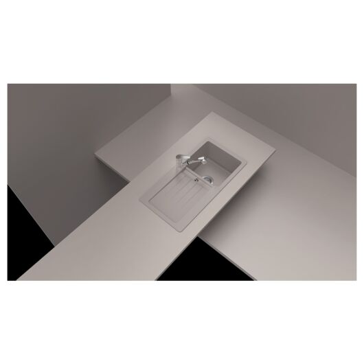 Schock Typos D-100S egymedencés gránit mosogató csepptálcával 