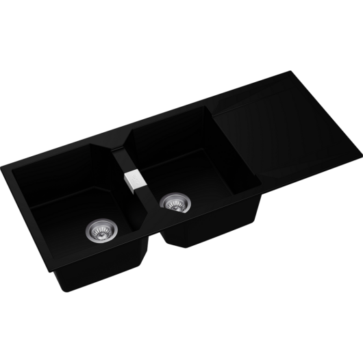 KRONOS 200 kétmedencés csepegtetőtálcás gránit mosogató