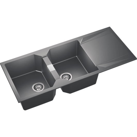 KRONOS 200 kétmedencés csepegtetőtálcás gránit mosogató