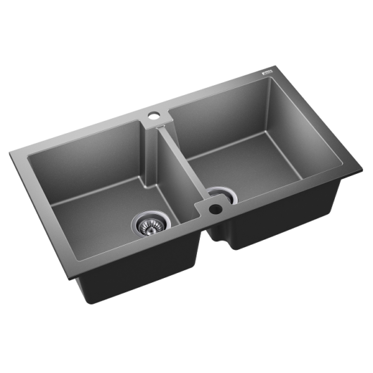 HONEST 160  kétmedencés gránit mosogató 3d