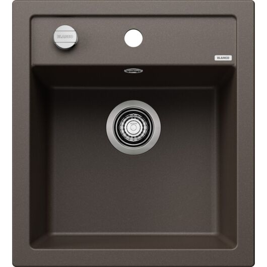 BLANCO DALAGO 45 Silgranit egymedencés gránit mosogató automata dugóemelő, szifonnal, kávébarna