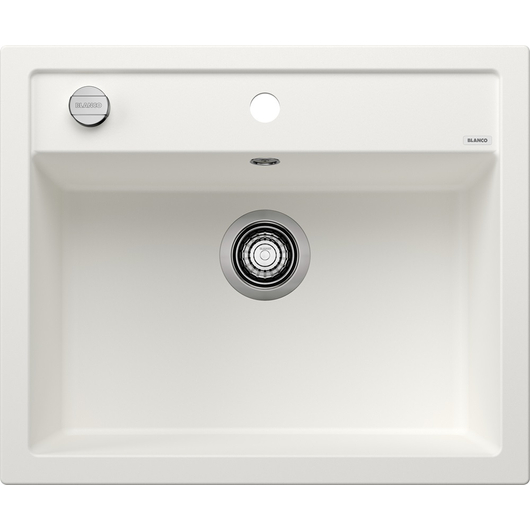 BLANCO DALAGO 6 Silgranit egymedencés gránit mosogató automata dugóemelő, szifonnal, fehér